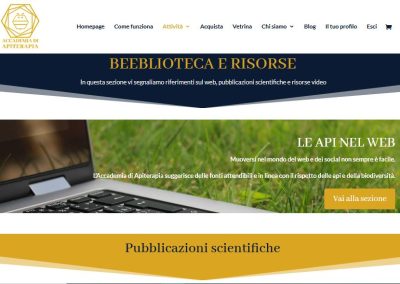 Sito web Accademia di Apiterapia