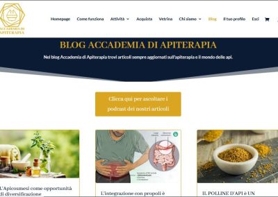 Sito web Accademia di Apiterapia